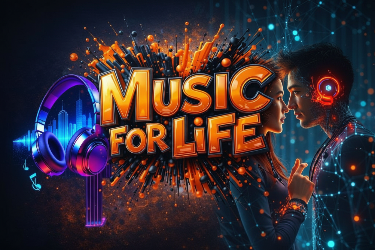 Edit existing radio studio cover photo to remove smoky/dim overlay, increase clarity and sharpness, boost contrast, and make colors more saturated and vivid while keeping the same composition.